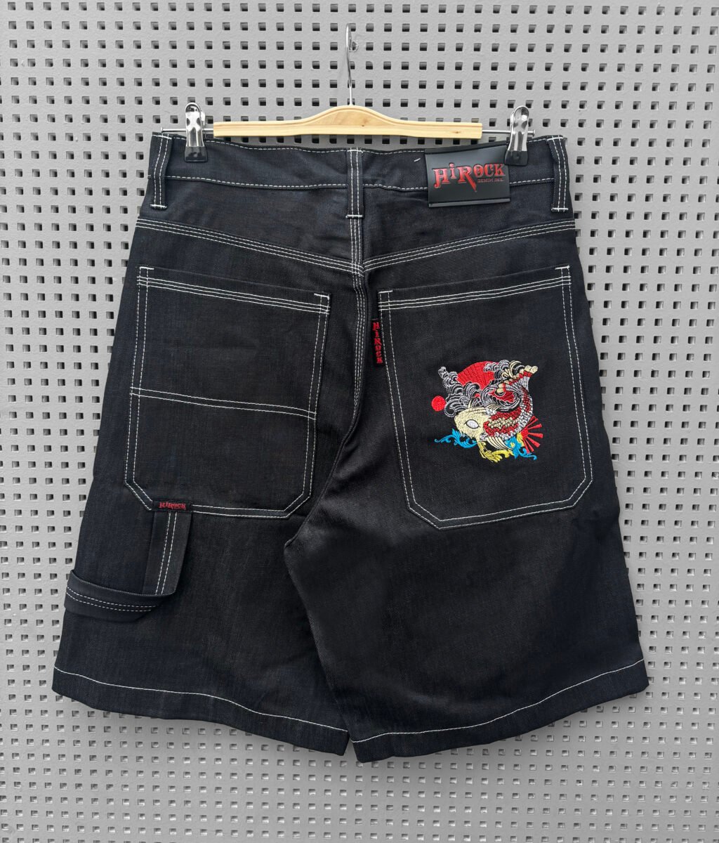 Baggy Shorts Jorts Koi Fish