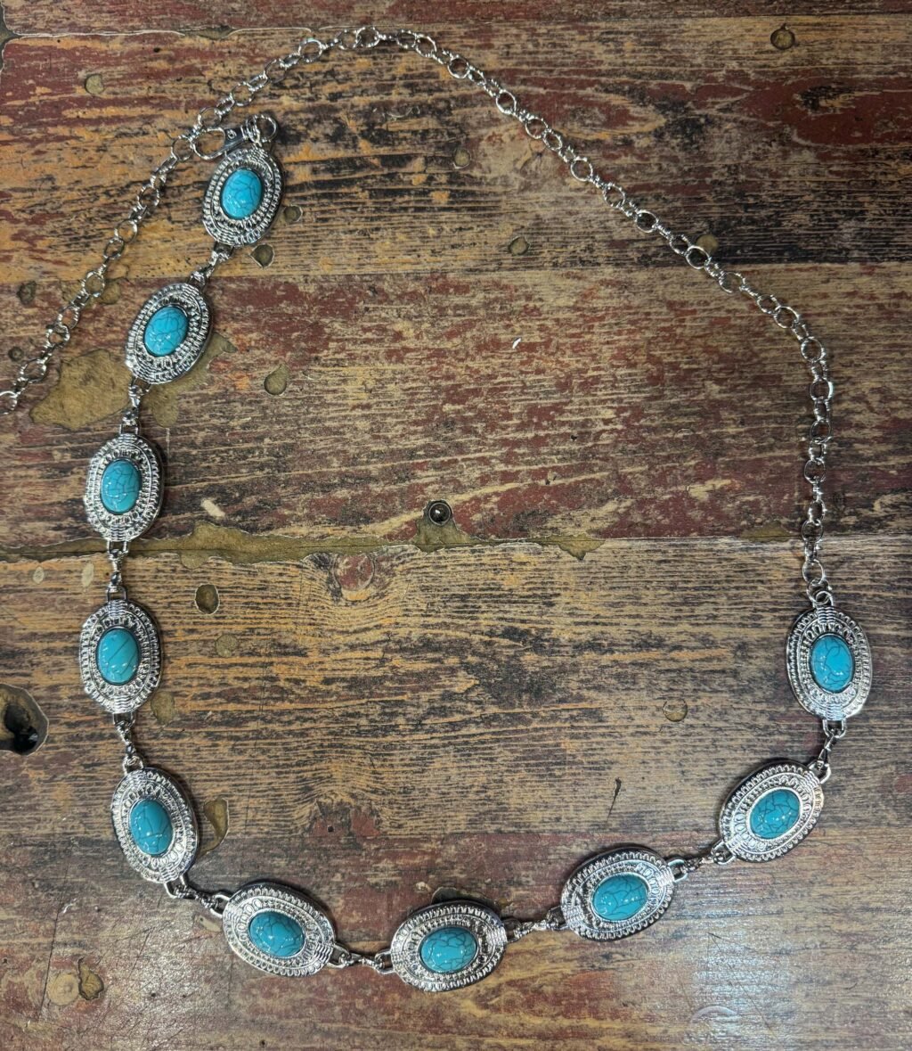 Chain Belt Turquoise