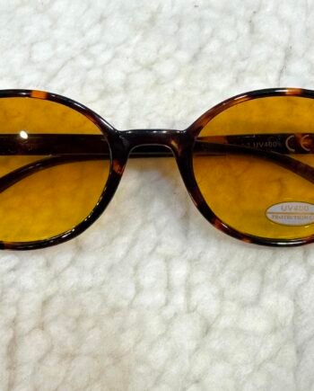 Oval Sunglasses Torqoise & Yellow