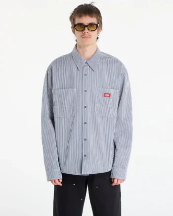 Dickies Striped Retro Work Shirt Indigo