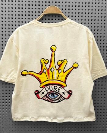 Pure "Crowned" Crop Top