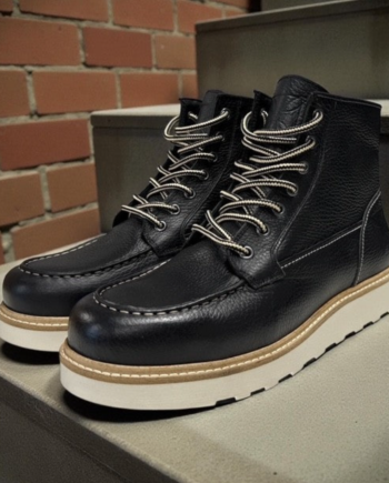 West Coast Choppers Leather Boots Black